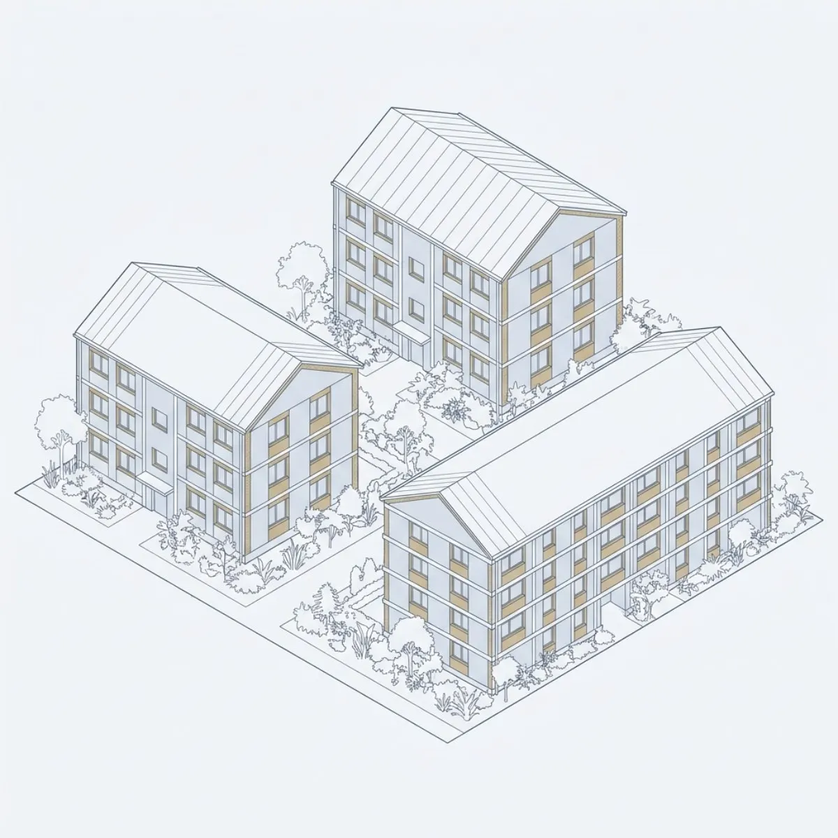 Neubauquartier KfW-55