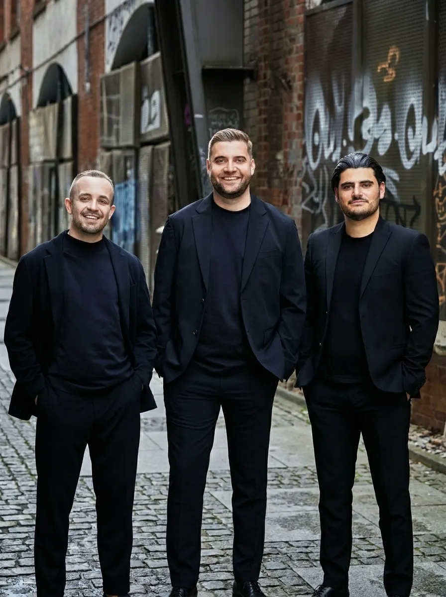 Das Team hinter DGX – Jens Philipp Feike, Greg Aronov, Maikel Kletsel